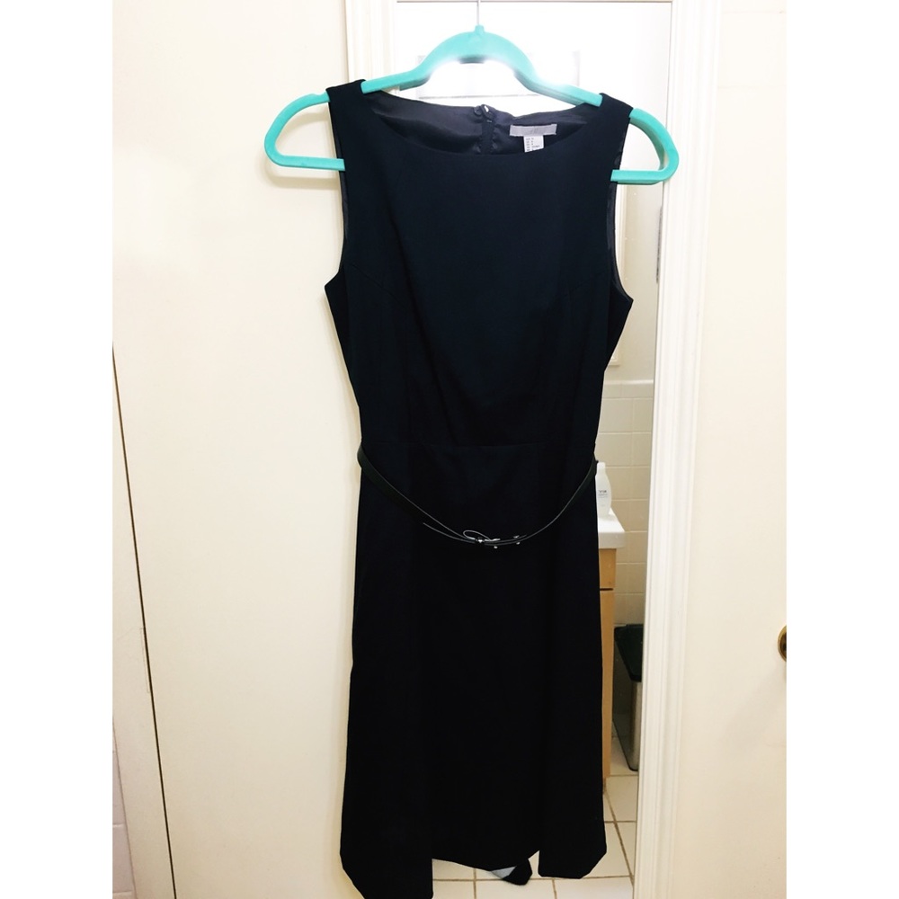 H&M | Navy Blue Dress with Belt